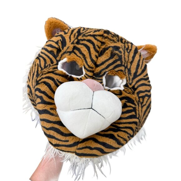 Collector's Choice TIGER HEAD Mask Big Greeter Heads Mascot Plush Costume - Picture 1 of 1